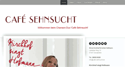 Desktop Screenshot of cafe-sehnsucht.de