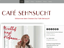Tablet Screenshot of cafe-sehnsucht.de